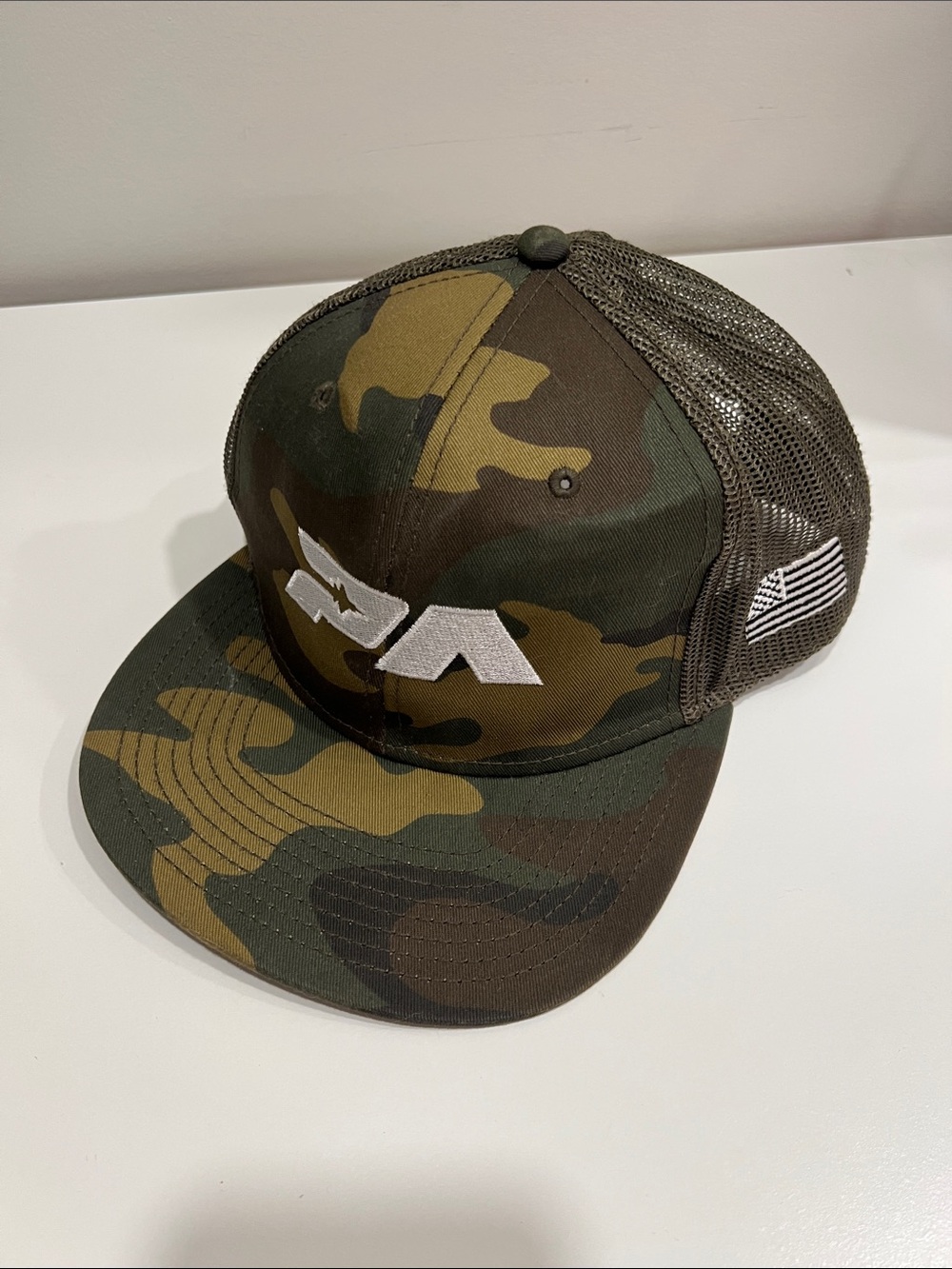 OTTO Camo Mesh Trucker Hat - Green, Brown